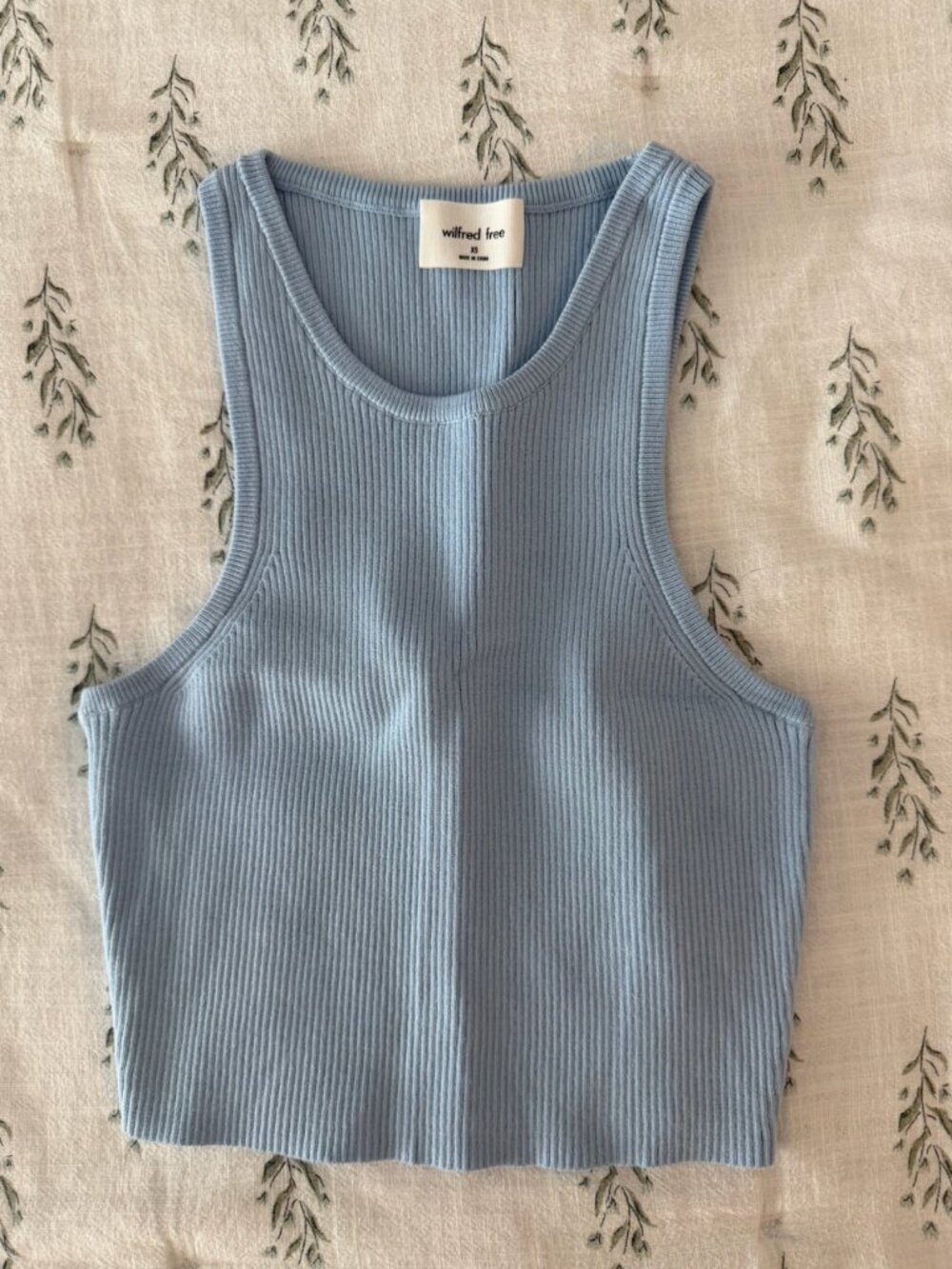 Aritzia Wilfred Clutch Sweater Tank in Blue